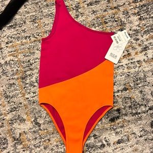 Two toned Body suit one shoulder